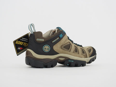 Womens Timberland Hyper Trail 44603 Gore TX Brown Leather Hikers Walking Shoes