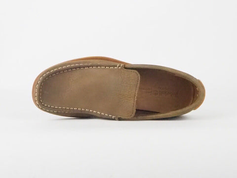 Mens Timberland Heritage Venetian 6403A Brown Leather Slip On Loafer Shoes