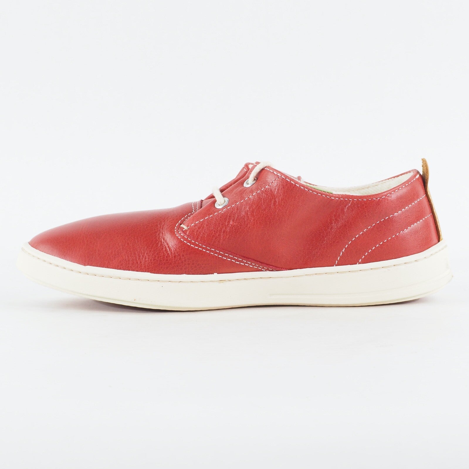 Mens Timberland Hookset Handcrafted Oxford 9345B Red Leather Lace Casual Shoes