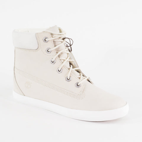 Womens Timberland Bratteboro 6 Inch A18AX Cream Leather Lace Up Walking Boots