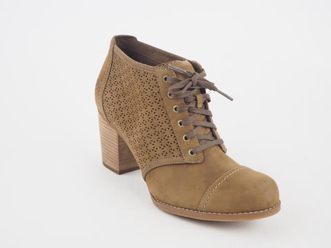 Womens Timberland Rudston Perf 8132R Lt Brown Leather Lace Up Shoe Boots