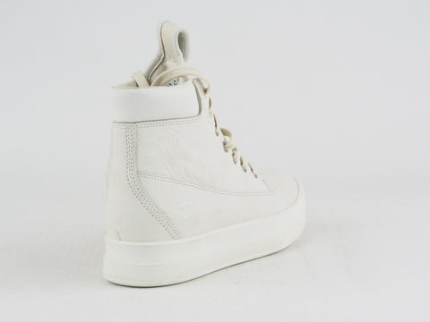 Womens Timberland Mayliss 6 In A1AJS White Leather Casual Trainers Chukka Boots