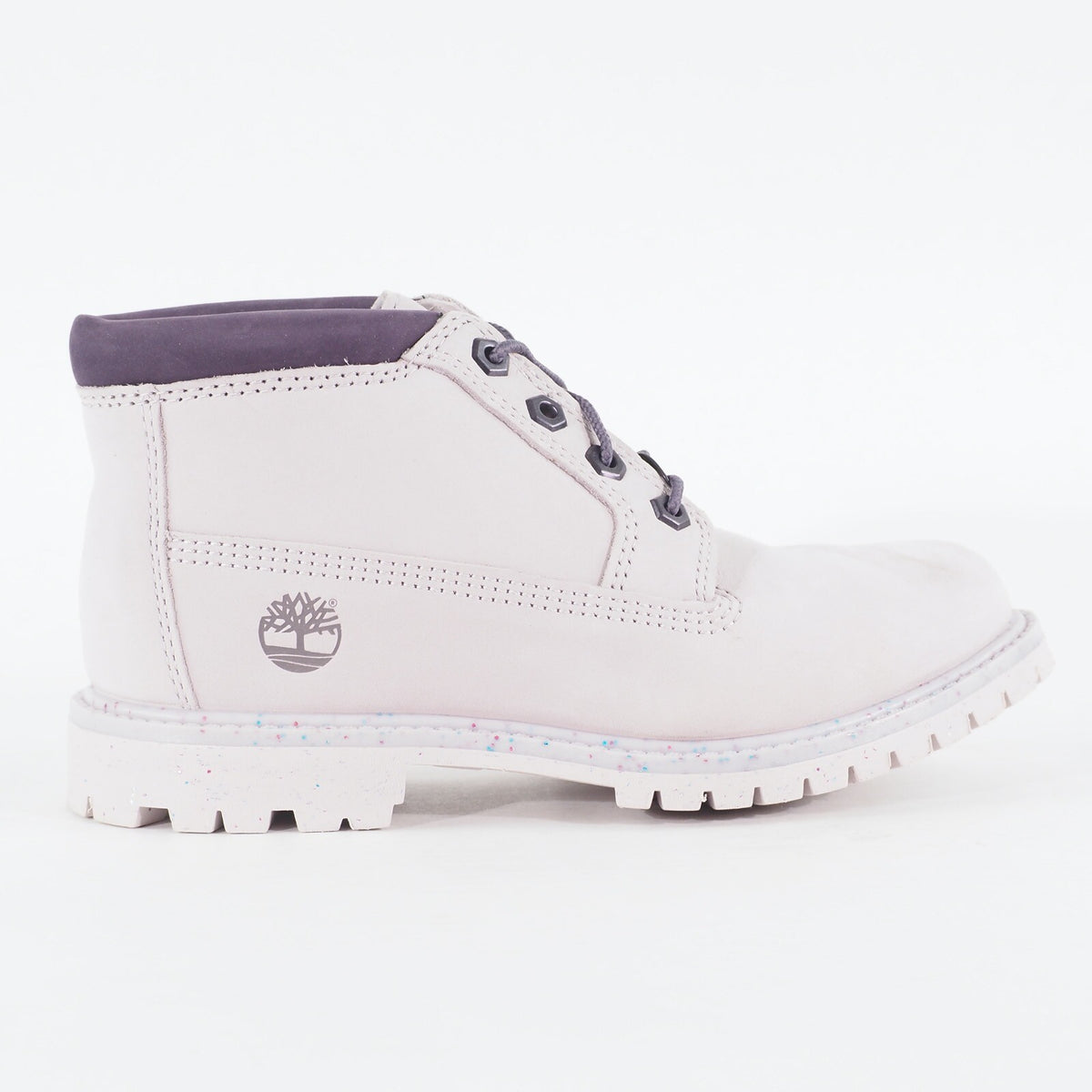 Womens Timberland Nellie Waterproof A1WCS Purple Leather Casual Chukka Boots