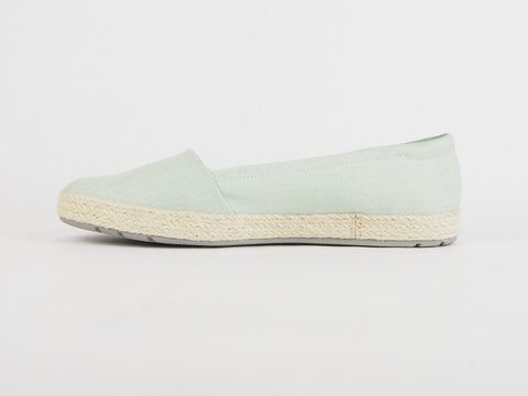 Womens Timberland Casco Bay Canvas A1AFE Mint Green Textile Slip On Canvas Shoes