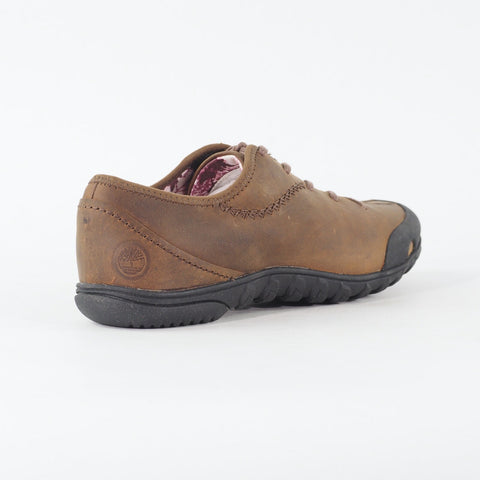 Womens Timberland Ntch Ox 19653 Dark Brown Leather Lace Up Low Top Casual Shoes 