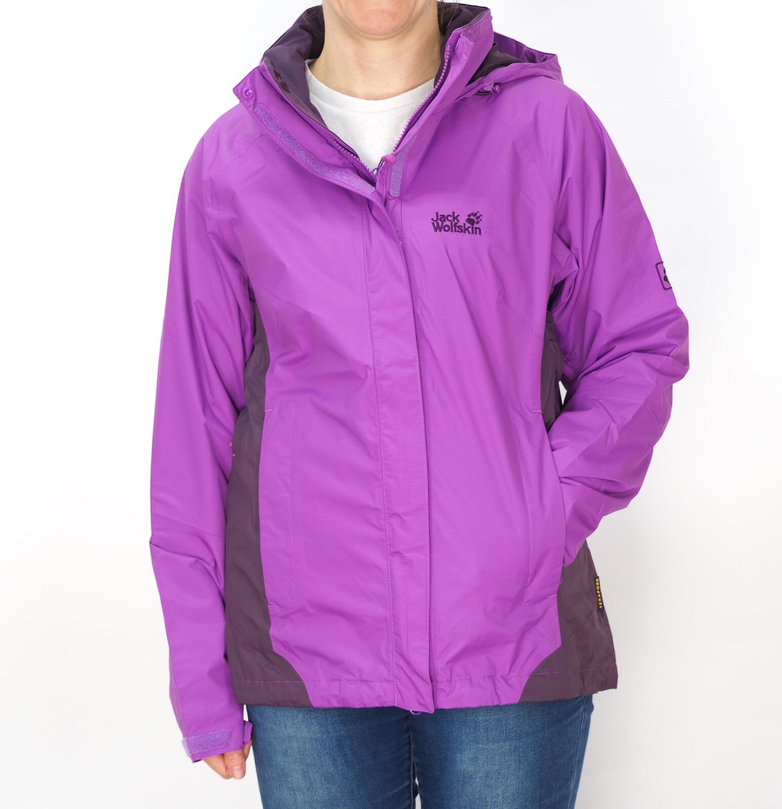 Womens Jack Wolfskin 5006521 Hyacinth Zip Up Warm Hooded Hiking Jacket