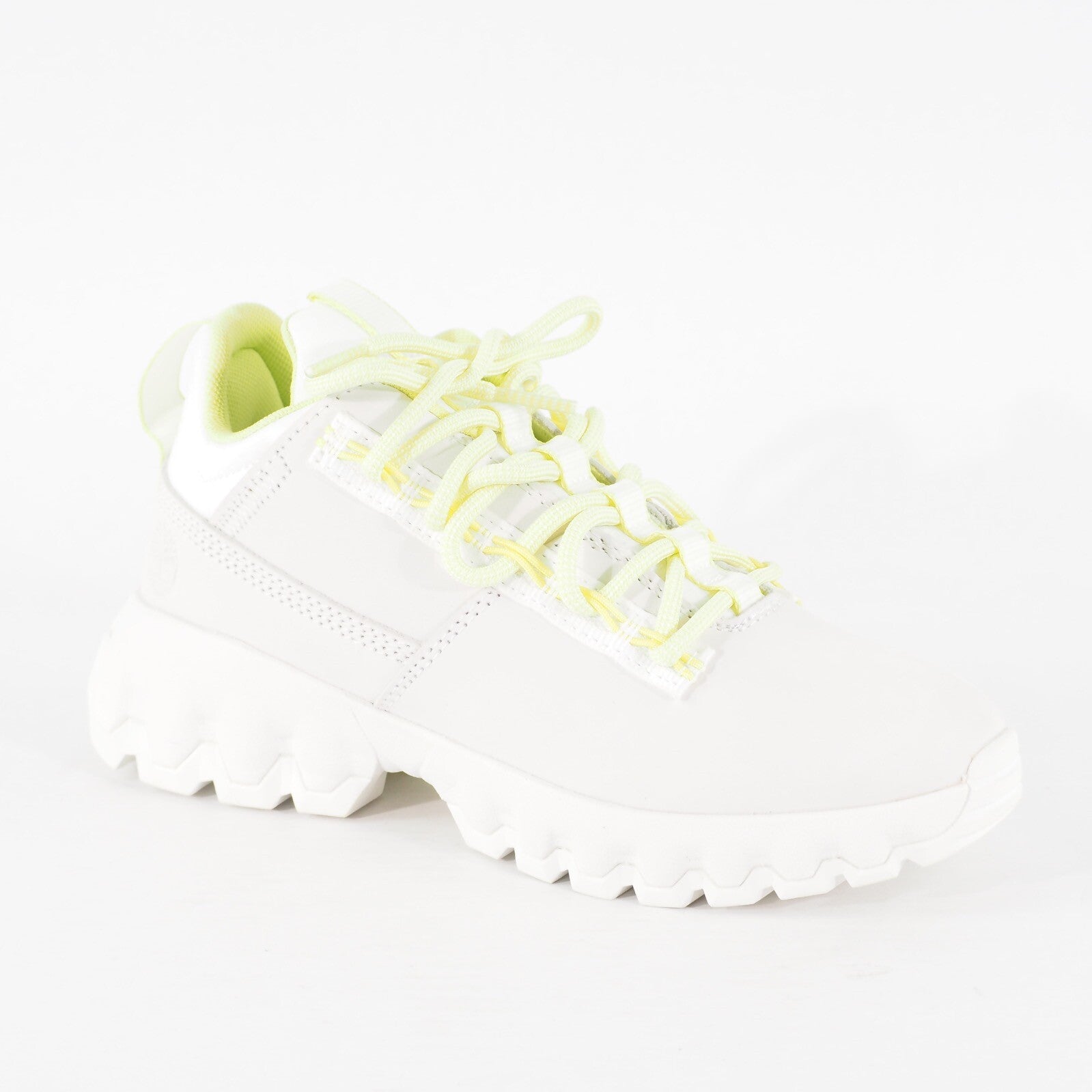 Womens Timberland TBL Edge A2G6N White Nubuck Leather Low Top Casual Trainers