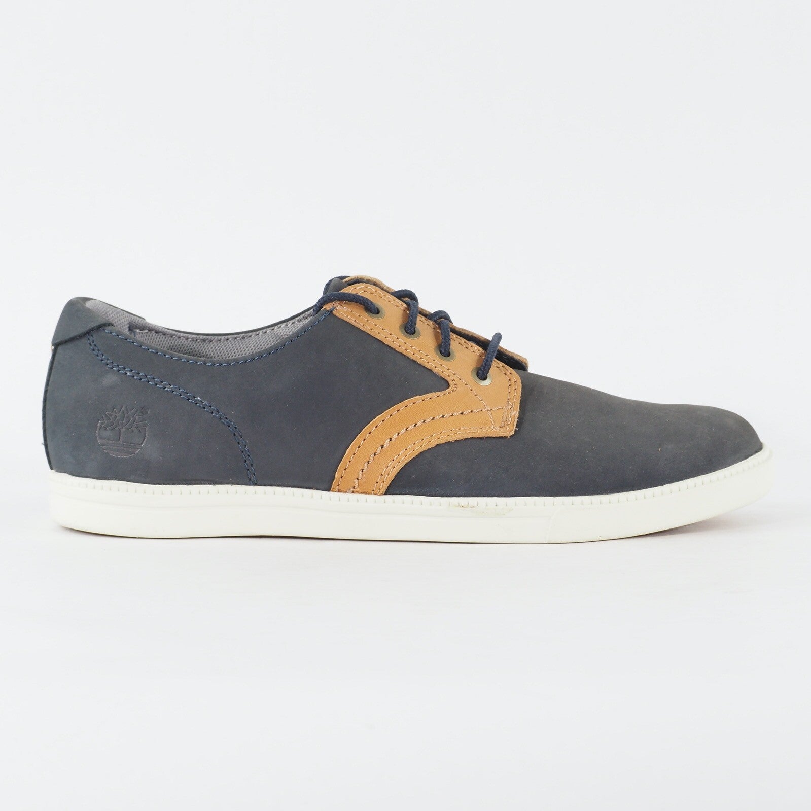 Mens Timberland EK Newmarket Oxford 6531R Navy Leather Lace Low Top Casual Shoes