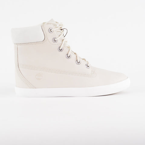 Womens Timberland Bratteboro 6 Inch A18AX Cream Leather Lace Up Walking Boots