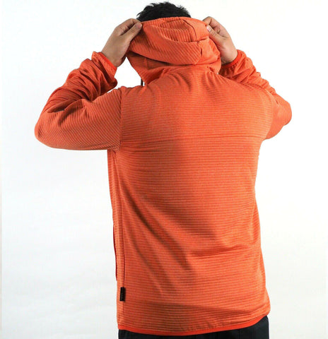 Mens Jack Wolfskin Tongari Nanuk 1803432Half Zip Orange Warm Hoddie
