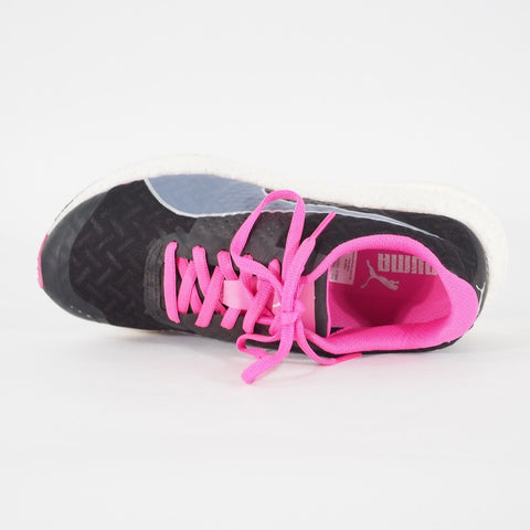 Womens Puma NRGY 188962 01 Black/Pink Lace Textile Running Walking Ladies Shoes 