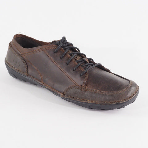 Mens Timberland  EK Drumlnhil 5552A Brown Leather Lace Up Casual walking Shoes 