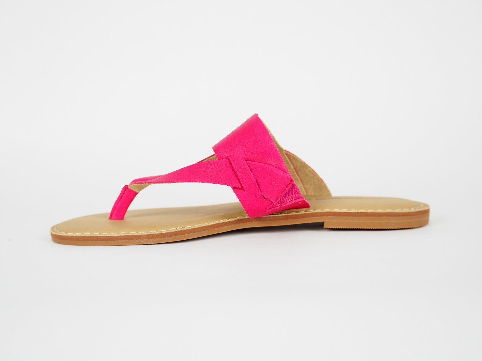 Womens Timberland Sheafe Vivacious A14JO Magenta Leather Casual Thong Slipper