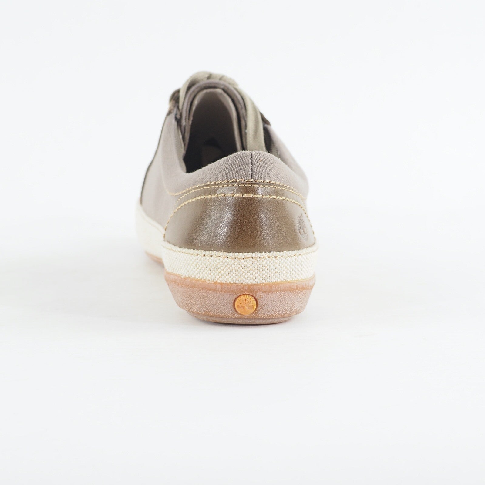 Womens Timberland Northport Oxford 3962R Olive Canvas Leather Flat Lace Up Shoes