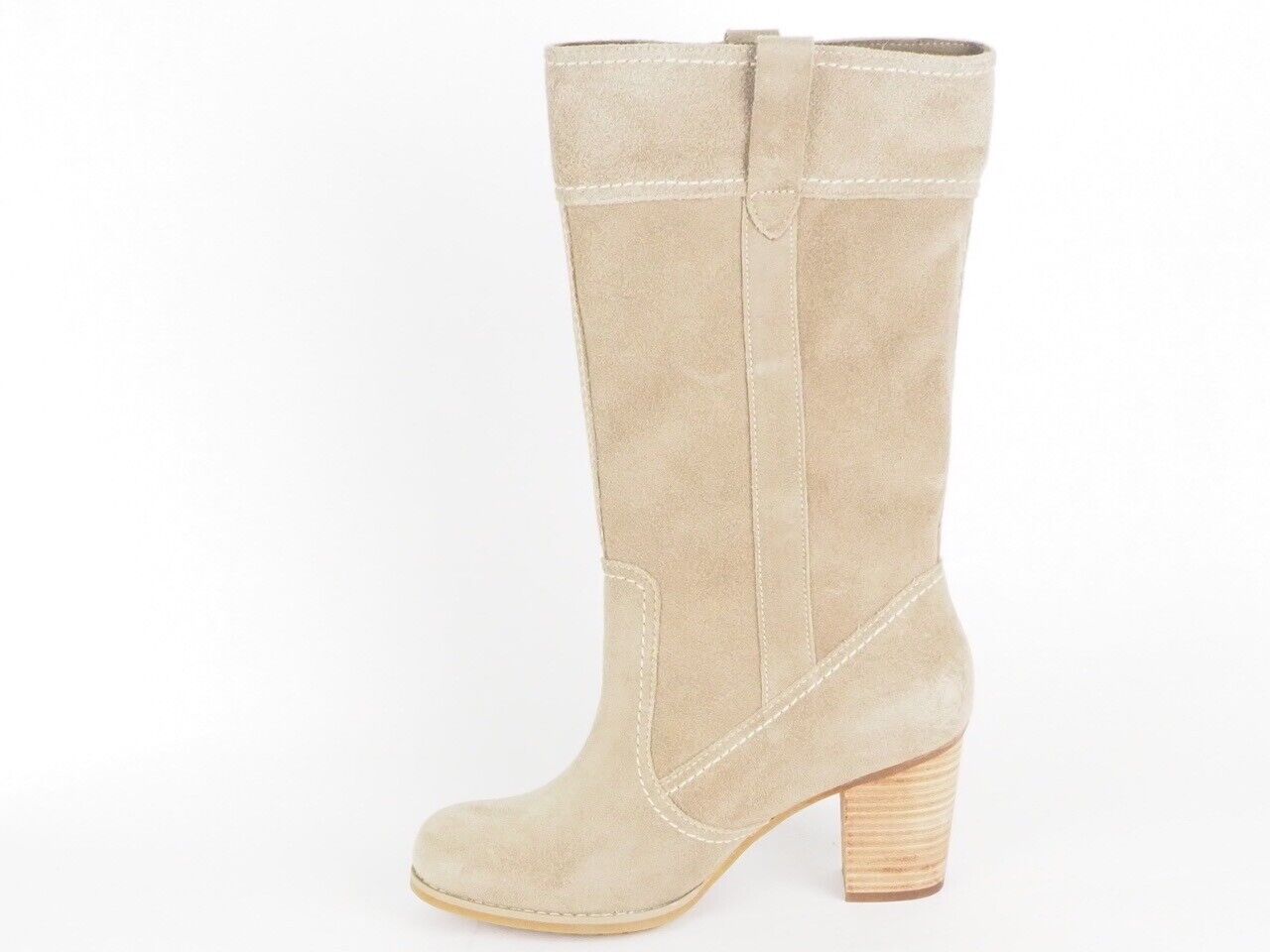 Womens Timberland Hudston Waterproof 28649 Taupe Leather Slip On Boots