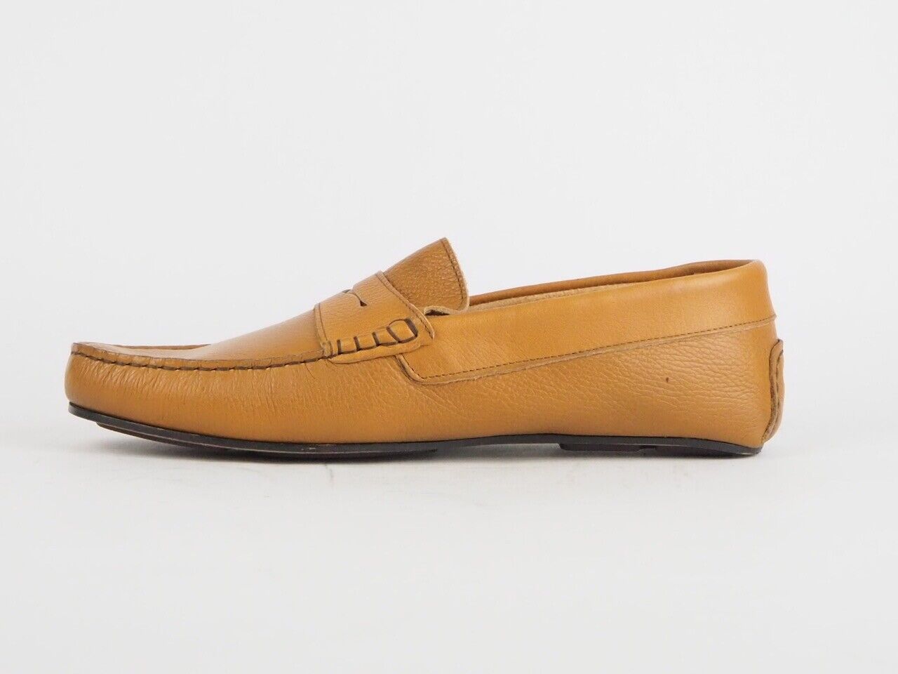 Mens Sebago Tirso Penny B161312 E Cur Tan Leather Slip On Boat Casual Shoes