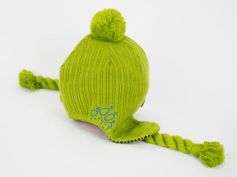 New Jack Wolfskin Womens Stormlock Rope Hat 19249 Winter Bobble Hat Green