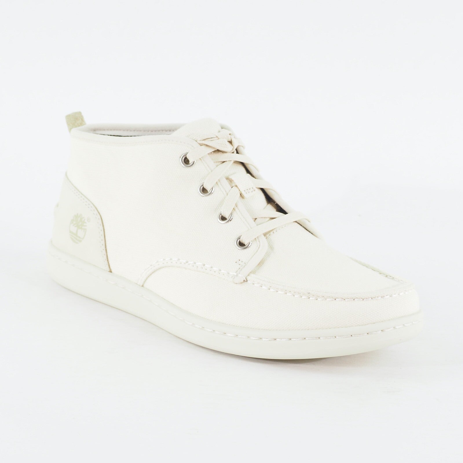 Mens Timberland NM Cup Chukka 6233A Off White Canvas Laced High Top Chukka Boots