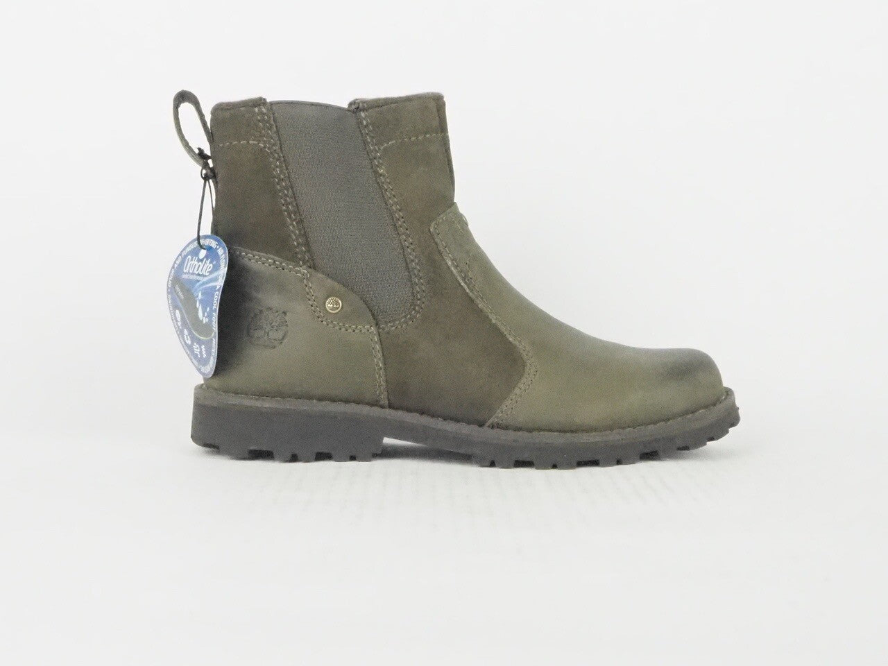 Boys Timberland Classic Chelsea A18HF Brown Leather Side Zip Boots 