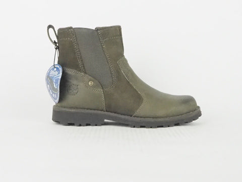Boys Timberland Classic Chelsea A18HF Brown Leather Side Zip Boots 