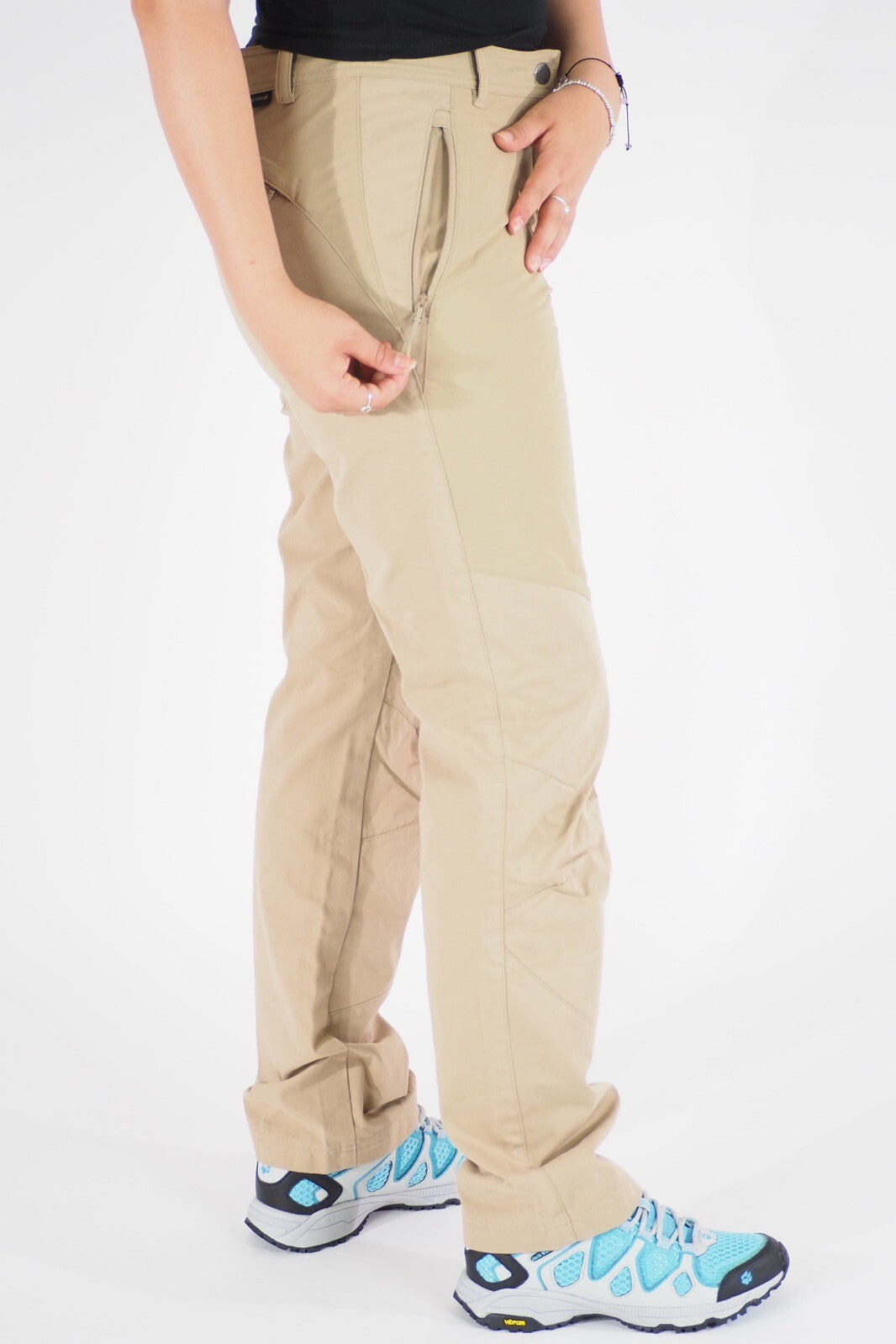 Womens Jack Wolfskin Drake 5014291 Sand Dune Warm Windproof Hiking Trousers