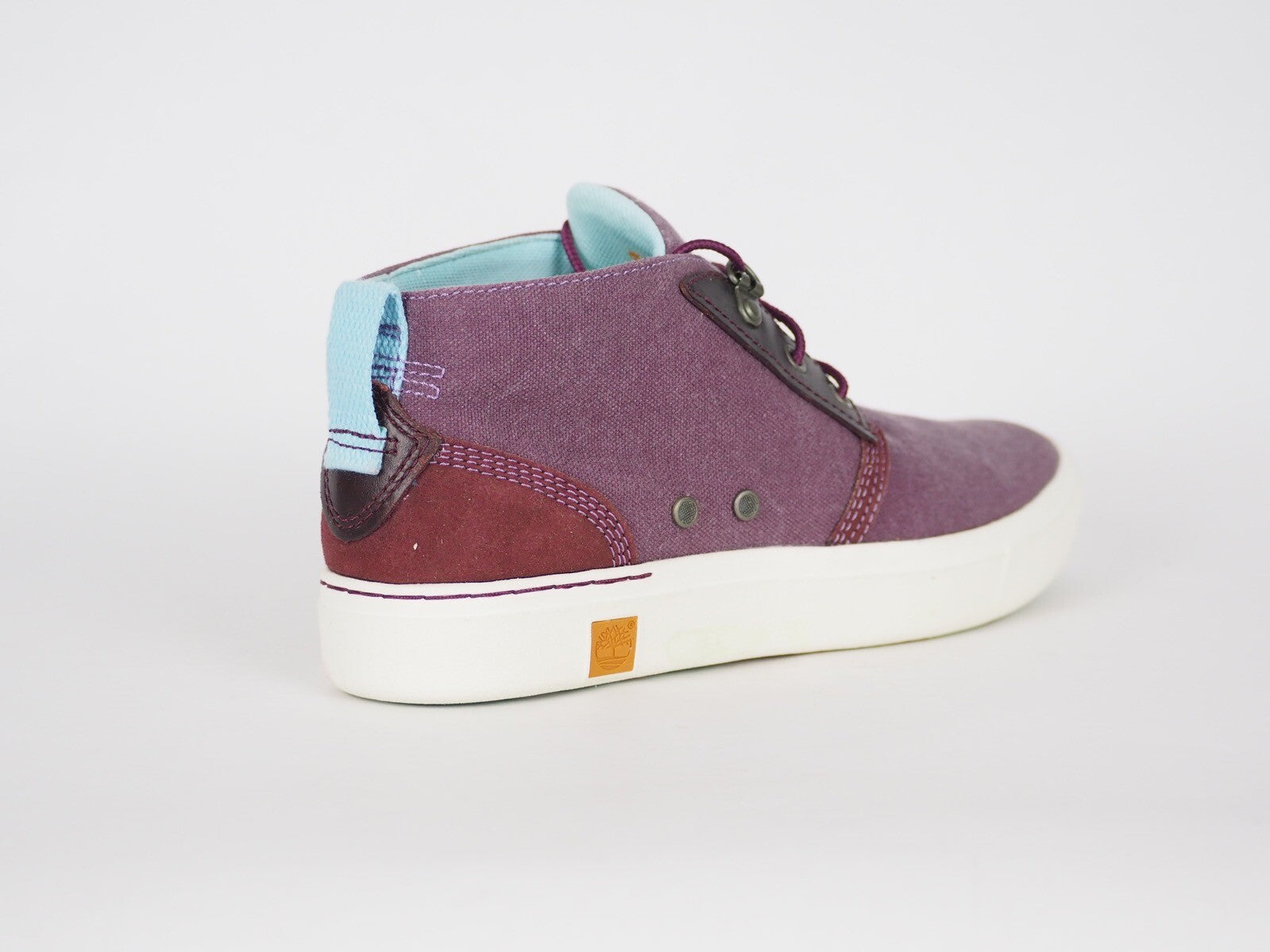 Womens Timberland Beckwith A14MO Purple Leather Casual Side Zip Chukka Boots