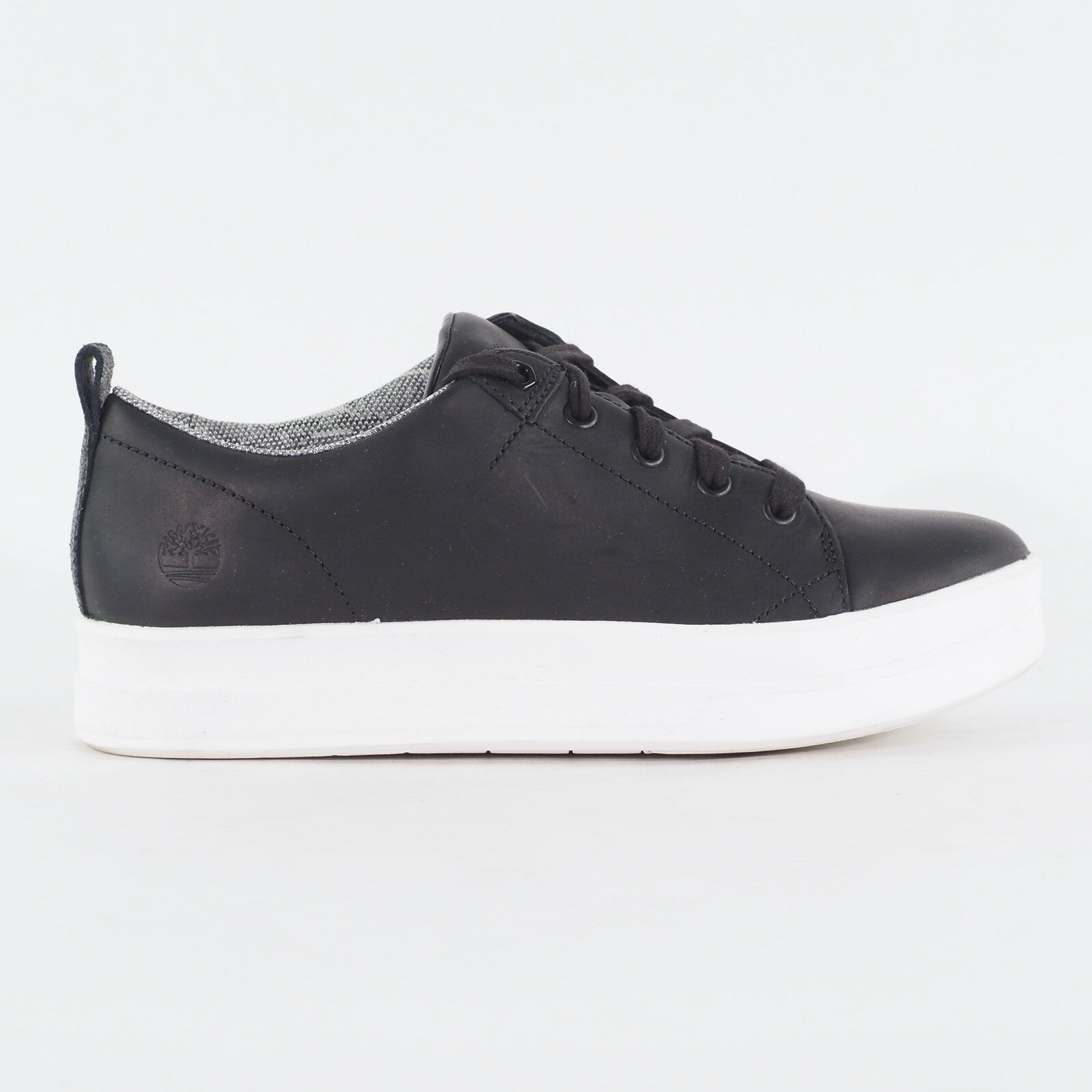 Womens Timberland Mayliss Ox A1IVU Black Leather Lace Up Low Top Casual Shoes