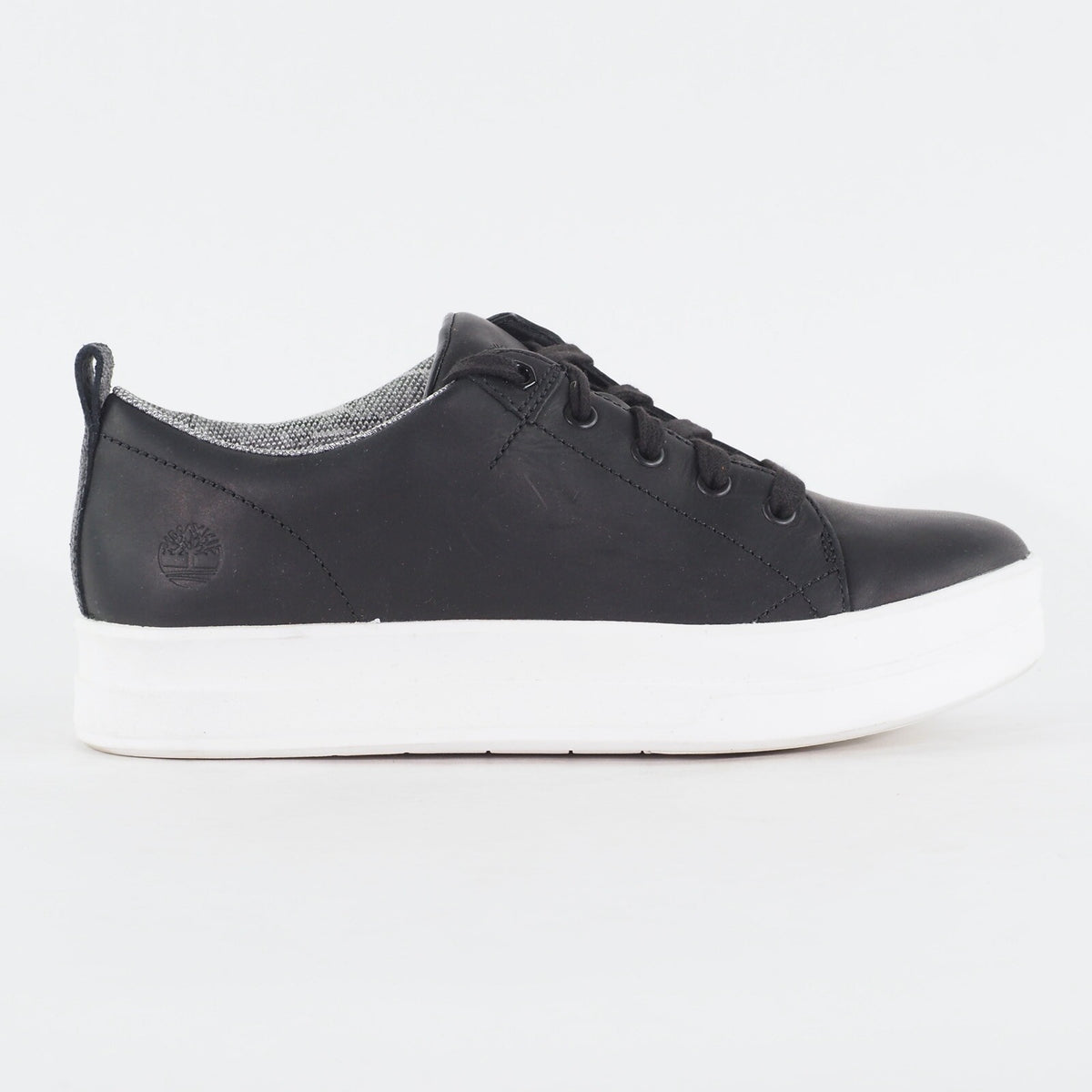 Womens Timberland Mayliss Ox A1IVU Black Leather Lace Up Low Top Casual Shoes
