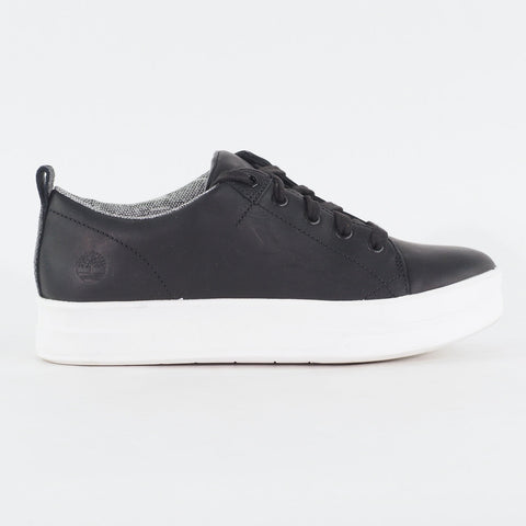 Womens Timberland Mayliss Ox A1IVU Black Leather Lace Up Low Top Casual Shoes