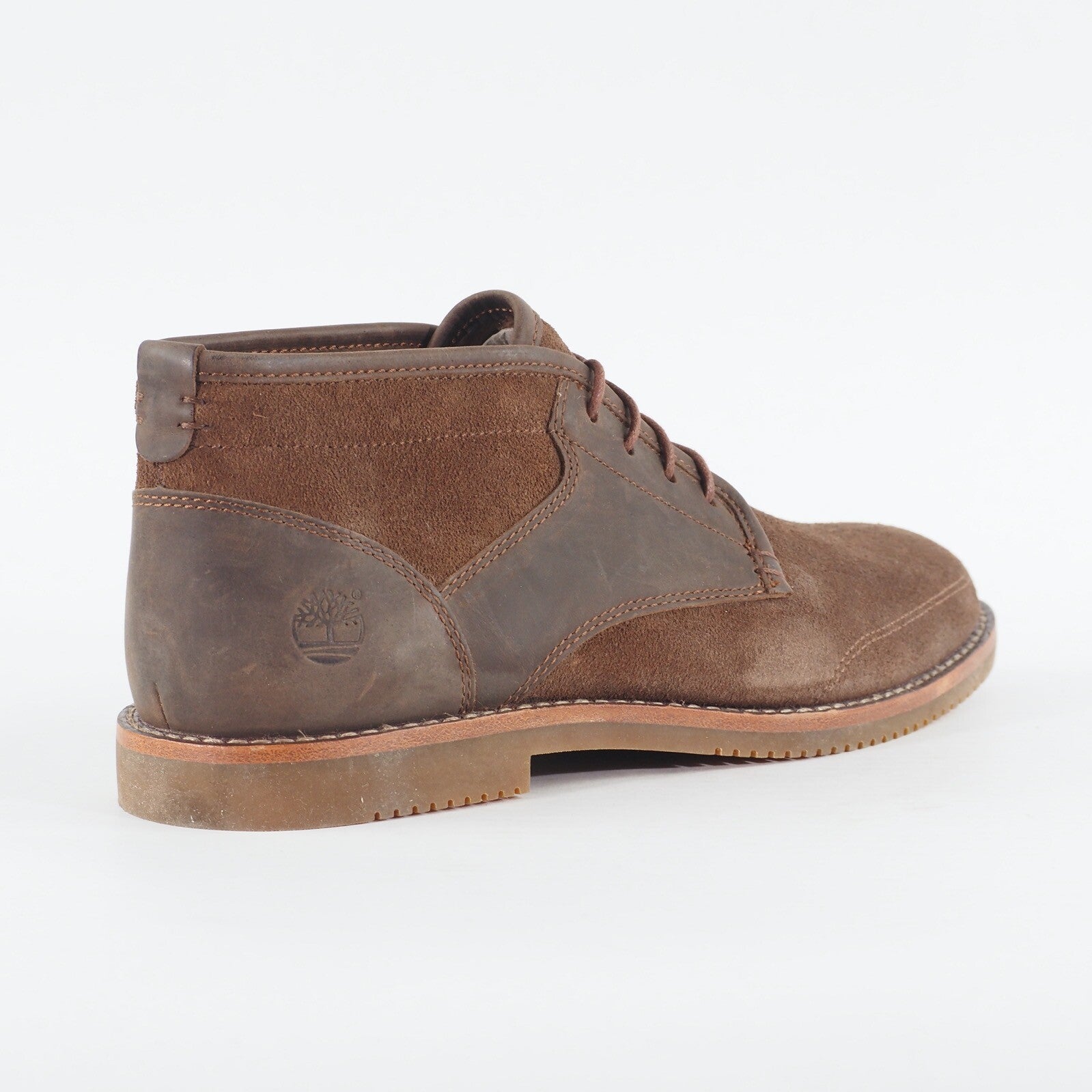 Mens Timberland Brooklyn Park A1624 Dark Brown Leather Lace Up Formal Boots