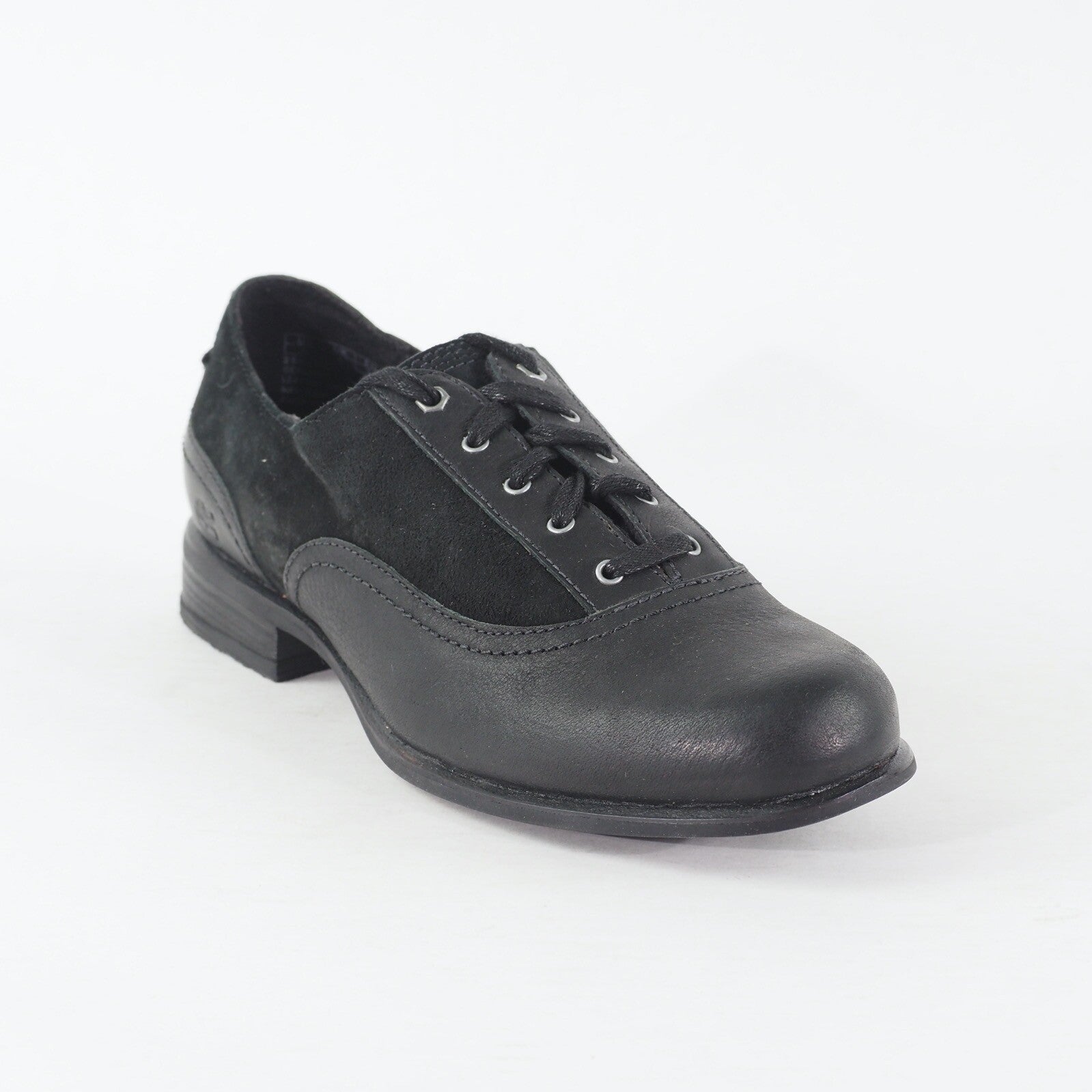 Womens Timberland Wiltshire Oxford 25699 Black Leather Lace Low Top Formal Shoes