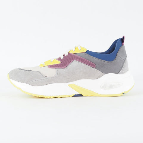 Womens Timberland Delphville A1T65 Grey Plum Yellow Nubuck Casual Trainers