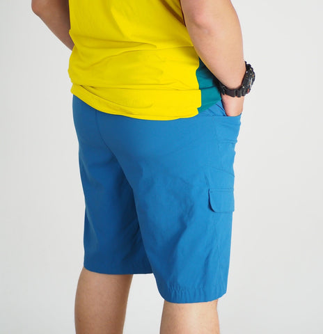 Mens Jack Wolfskin SOF 5006191 Moroccan Blue Comfort Fit Hiking Summer Shorts