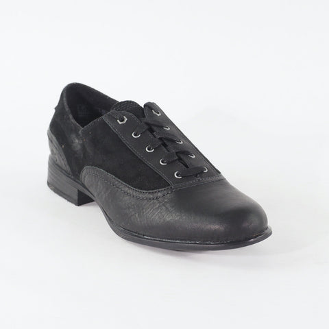 Womens Timberland Wiltshire Ox 25699 Black Leather Lace Up Low Top Formal Shoes