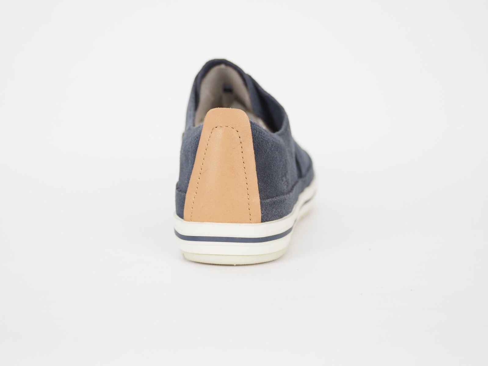 Womens Timberland Casco Bay 8843R Navy Blue Leather Laceless Light Casual Shoes