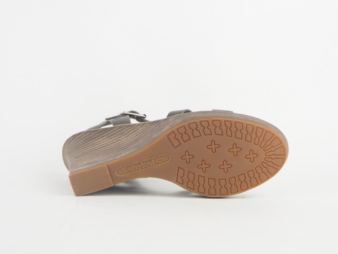 Womens Timberland Cassanna Y-Strap A1JEY Canteen Grey Leather Platform Sandals
