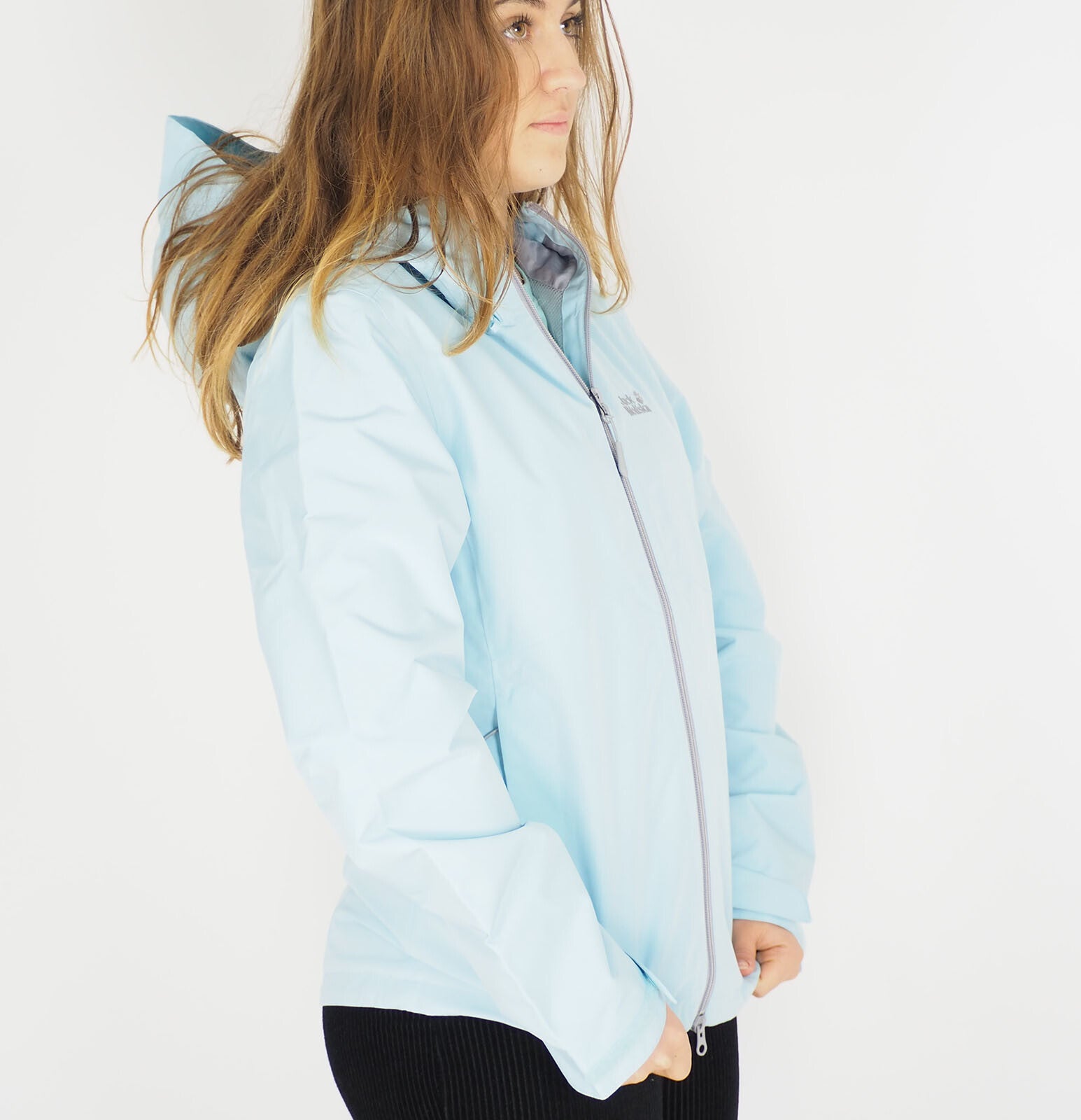 Womens Jack Wolfskin Orkney 5018571 Stratosphere Zip Up Hooded Waterproof Jacket