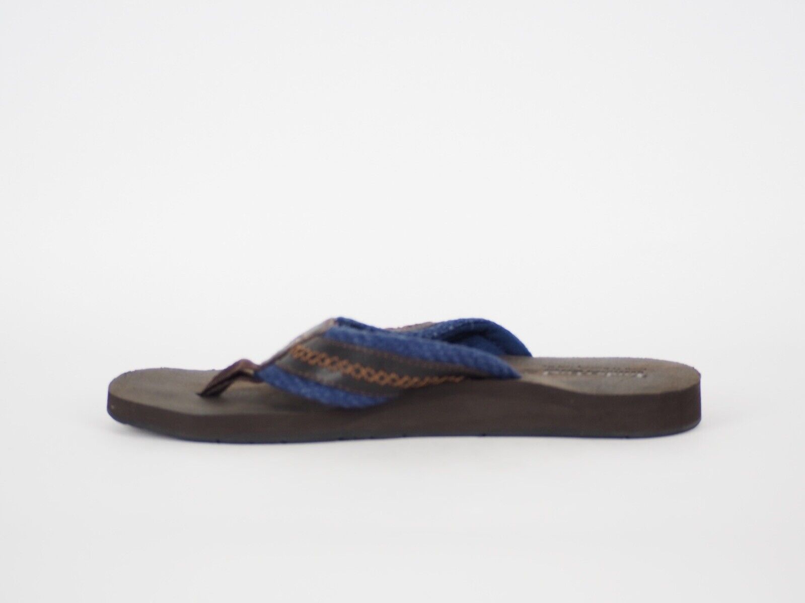 Mens Timberland Earthkeepers 9811A Brown Leather Casual Summer Thong Flip Flops
