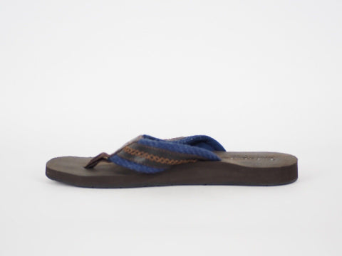 Mens Timberland Earthkeepers 9811A Brown Leather Casual Summer Thong Flip Flops