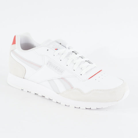 Mens Reebok CL Harman Run GY9698 White Leather Lace Up Casual Walking Trainers