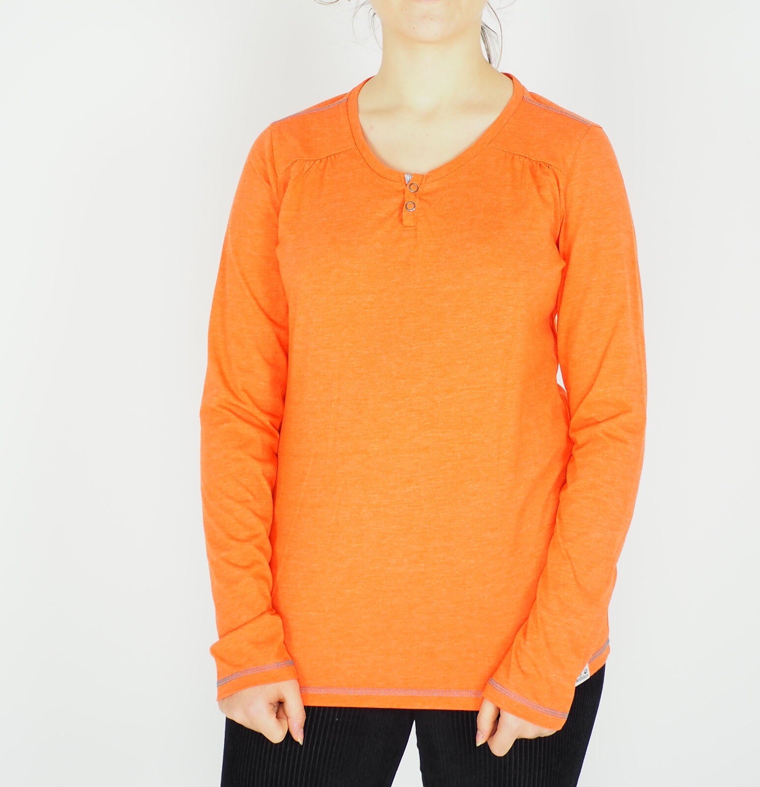 Womens Jack Wolfskin Heather 1804371 Watercress Blossom Casual Longsleeve Shirt