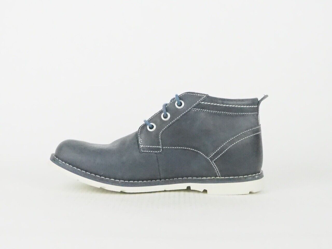 Mens Timberland Bartram Plain Toe 6863B Blue Leather Lace Up Boots