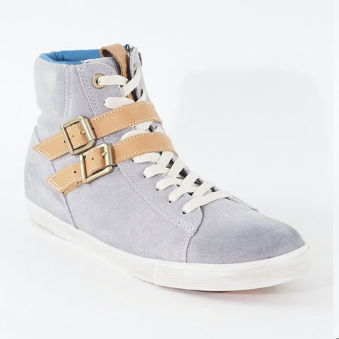 Womens Timberland EK Glastenbury 8838A Pale Blue Leather Zip Up Casual Boots