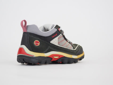 Boys Timberland HYPRTRL 58709 Red / Grey Leather Lace Up Kids Hiking Shoes UK 1