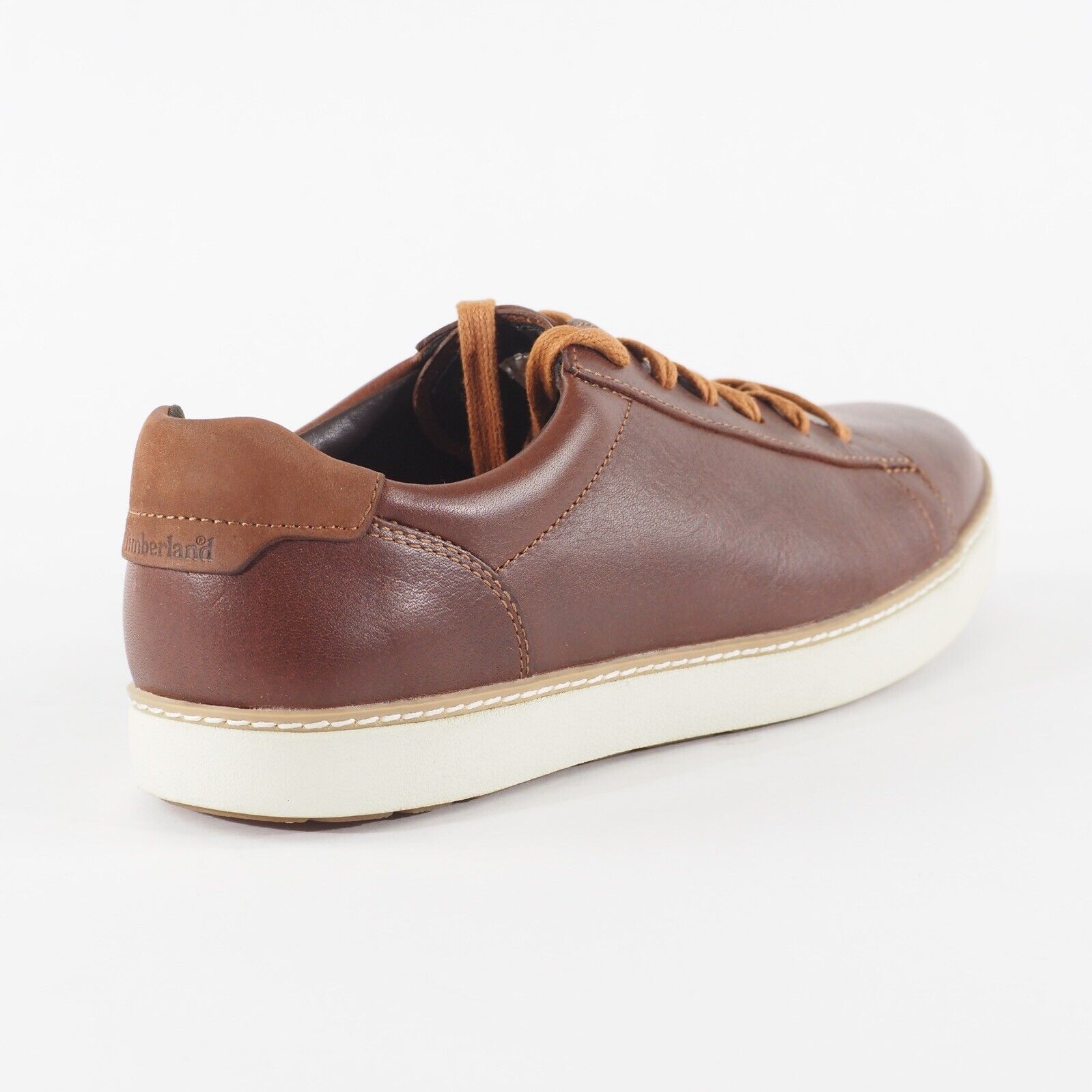 Mens Timberland Hudston PTO 9658A Tan Leather Lace Up Walking Casual Shoes