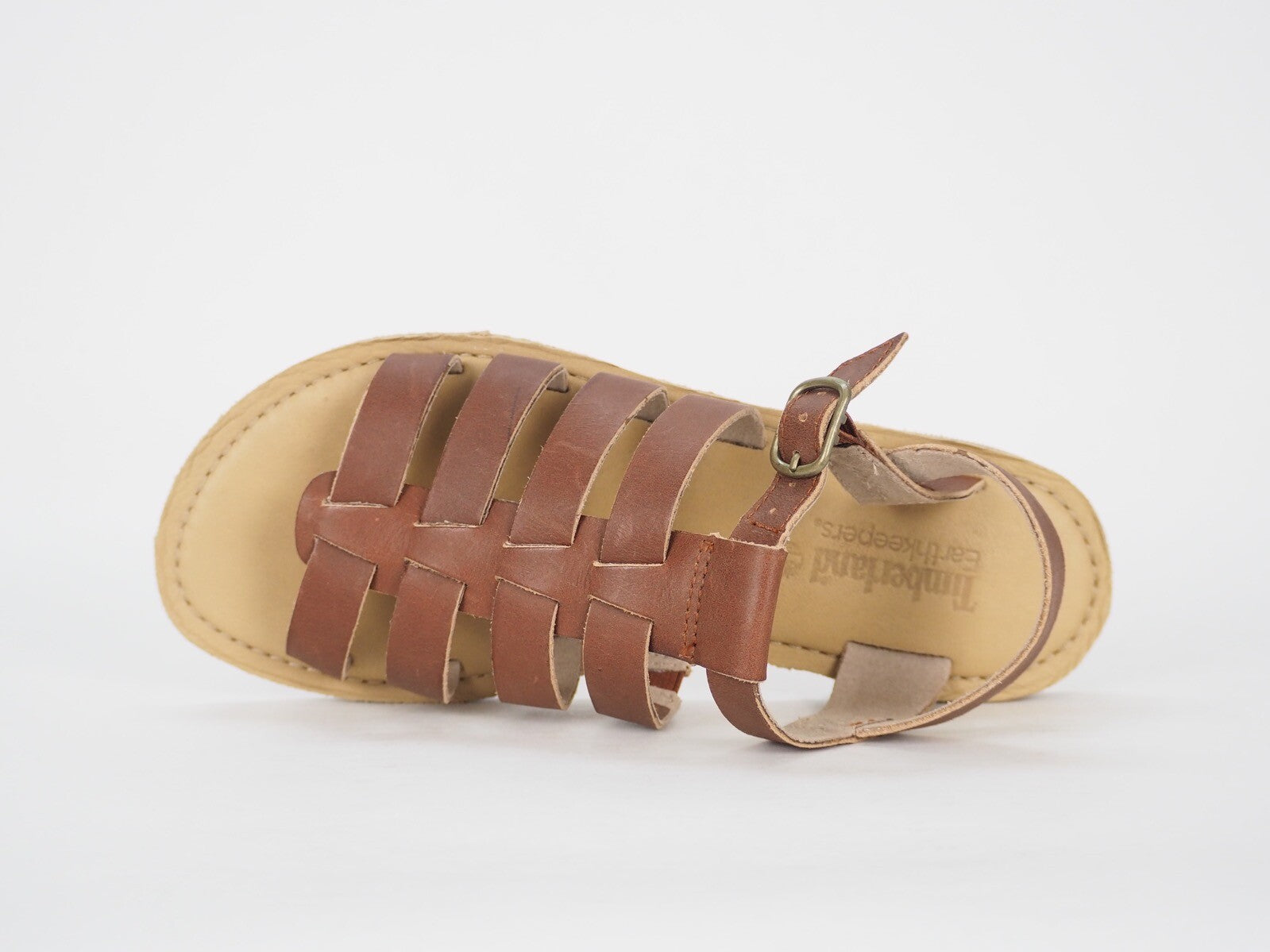 Womens Timberland Sheafe 8904A Brown Leather Casual Summer Gladiator Sandals