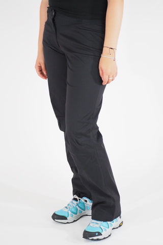 Womens Jack Wolfskin Dawson Flex 5014311 Black Warm Windproof Hiking Trousers