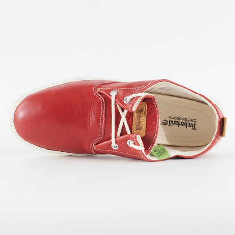 Mens Timberland Hookset Handcrafted Oxford 9345B Red Leather Lace Casual Shoes