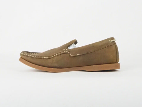 Mens Timberland Heritage Venetian 6403A Brown Leather Slip On Loafer Shoes