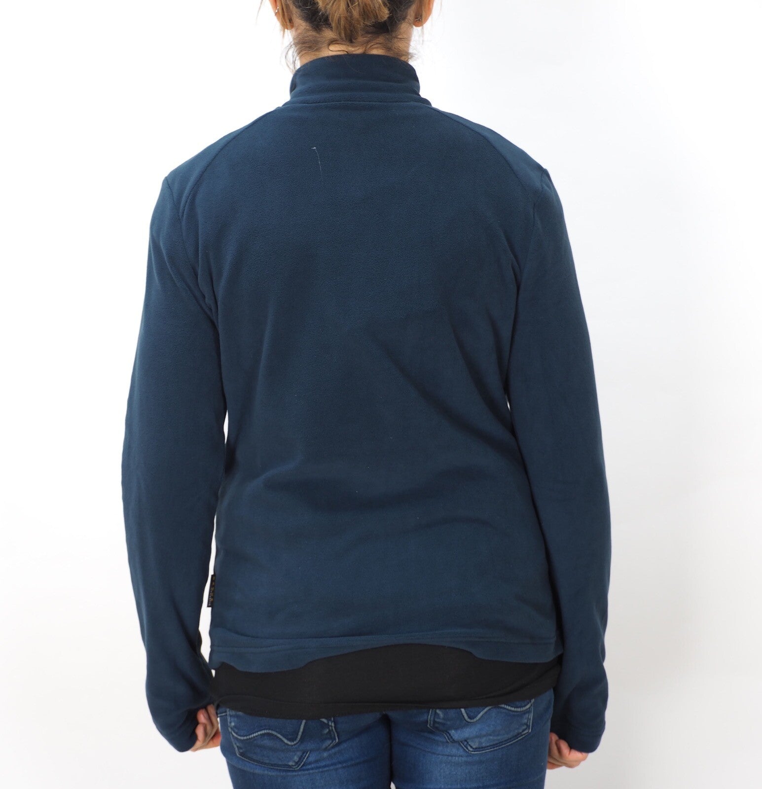 Womens Jack Wolfskin Perfor 5007721 Night Blue Zip Up Light Fleece Sweatshirt